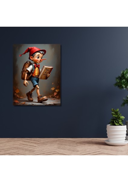 Hd Digital Baskı Pinokyo Desenli Kanvas Tablo Çoçuk Odası Duvar modelleri