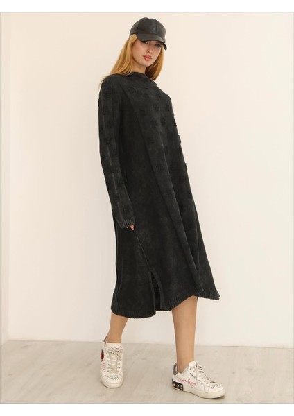 Etnik Bohem ve Otantik Tarz Standart Beden %yüz Pamuk Triko Elbise