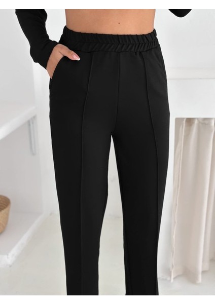 Kadın Kapşunlu ve Atlet Detaylı Tunik Yüksek Bel Pantolunlu Ikılı Takım fırsatları