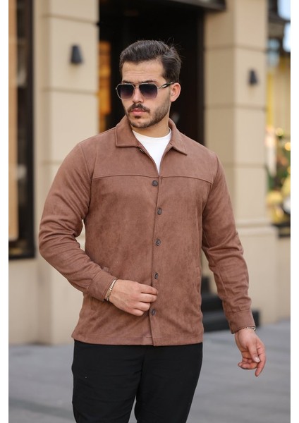 Erkek Süet Ceket Gömlek modelleri