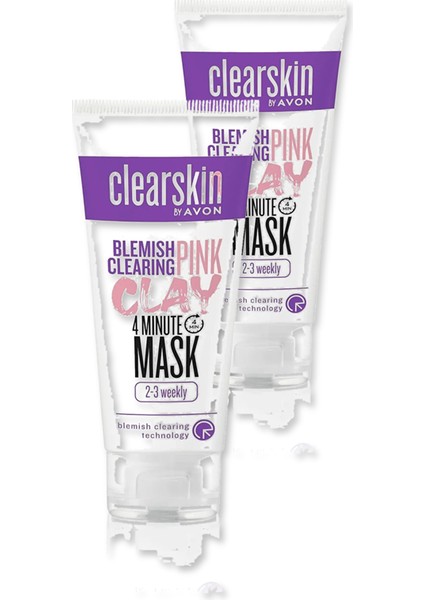 Clearskin Leke Karşıtı Pembe Kil Maskesi 75ML Ikili Set