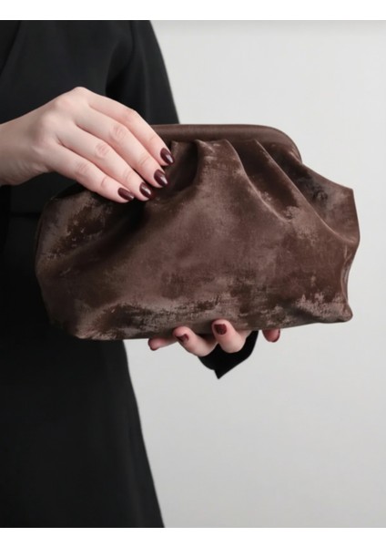 Gizli Burslu Süet Ekstra Askılı Kadın Clutch El Kol Omuz Çantası modelleri
