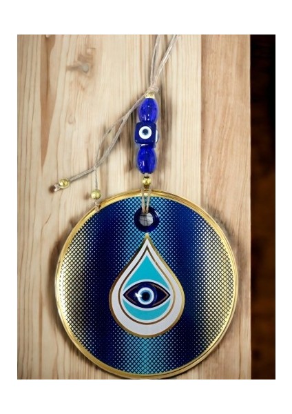 Puantiyeli Damla Desen Nazar Boncuklu Duvar Süsü Gözlü Duvar Dekoru