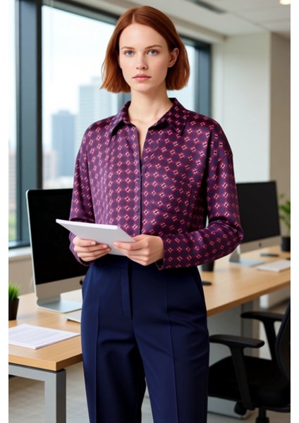 Kadın Oversize Dökümlü Gömlek Saten Dokulu Rahat Kesim Şık Görünüm Gün Boyu Konforlu Kullanım modelleri