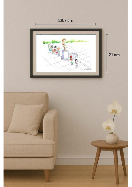 Huang Hui Min 29X21CM Orijinal Karikatür Tablo fiyatları