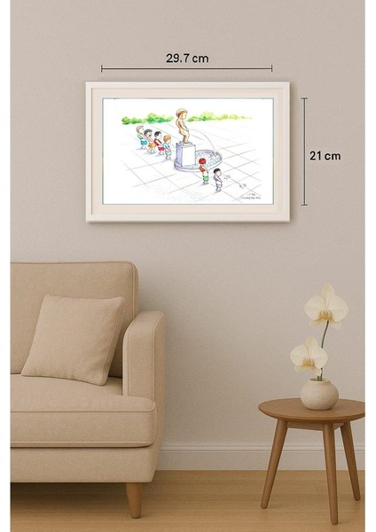 Huang Hui Min 29X21CM Orijinal Karikatür Tablo indirimleri