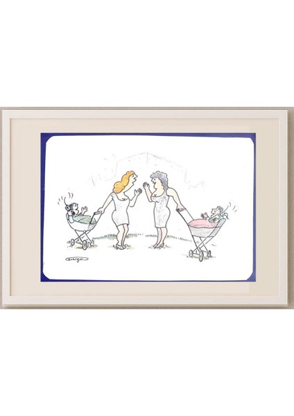 Wolfgang Schlegel 29X21CM Orijinal Karikatür Tablo fırsatları