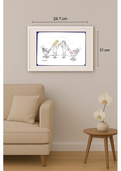 Wolfgang Schlegel 29X21CM Orijinal Karikatür Tablo indirimleri