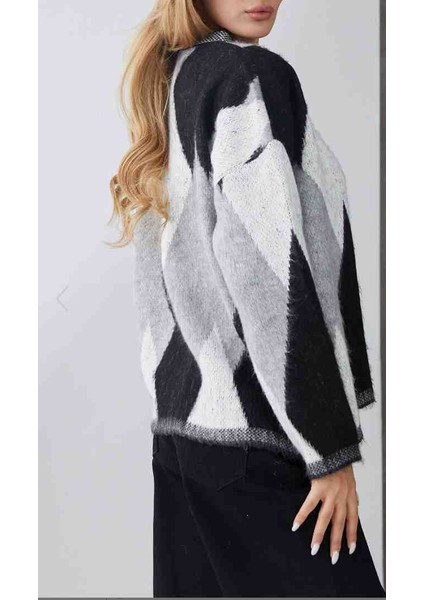 Baklava Desenli Triko Kazak modelleri