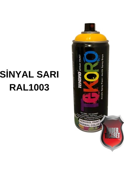 Akrilik Sprey Boya Tekoro 400 ml – Metal, Plastik, Ahşap Cam ve Oto Yüzeylere Uygun Renkler