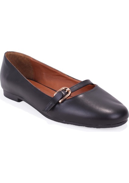 DZA07-108526454 Siyah Günlük Babet Kadın Ayakkabı
