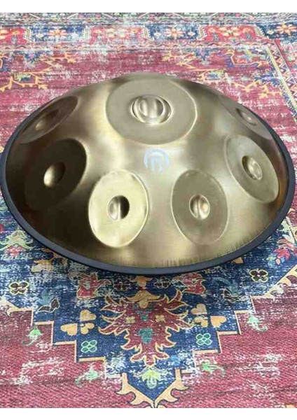 Steel Handpan 9 Nota Re Minör Çanta+Renkli Kuşak+Bakım Yağı