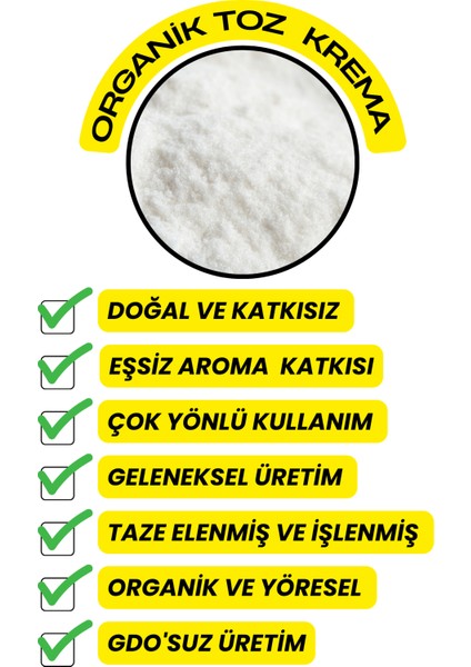 Krema ( Organik , Katkısız) 100GR fırsatları