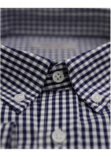 Lacivert Comfortfit Casual Uzun Kol Gömlek modelleri