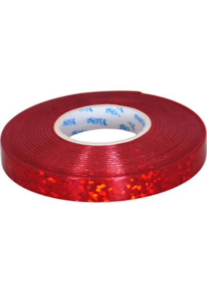 Rafya Ipi Balon Ipi Hologramlı Rafya 8mm 20 Metre Kırmızı