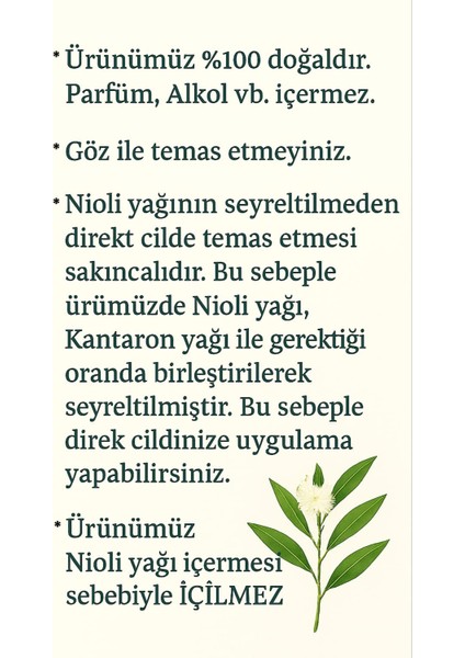 NİOLİ YAĞI + Kantaron Dış Genital Bakım Yağı 50ml. %100 Doğal İntim Bakım Yağı indirimleri