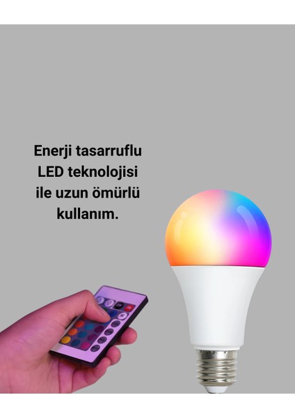 Mtxdpn Rgb Uzaktan Kumandalı LED Ampul 16 Renk A Kalite 2025 Model Orijinal indirimleri