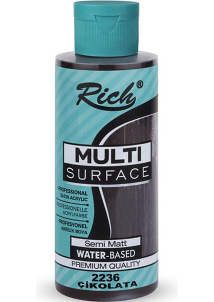 Rich Akrilik Boya Multi Surface 120 cc Çikolata 2236