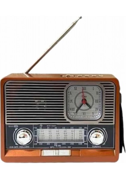 Vintage Nostaljik Radyo Aux USB Sd Kart Girişli Şarjlı Bluetooth Bağlantılı fiyatları