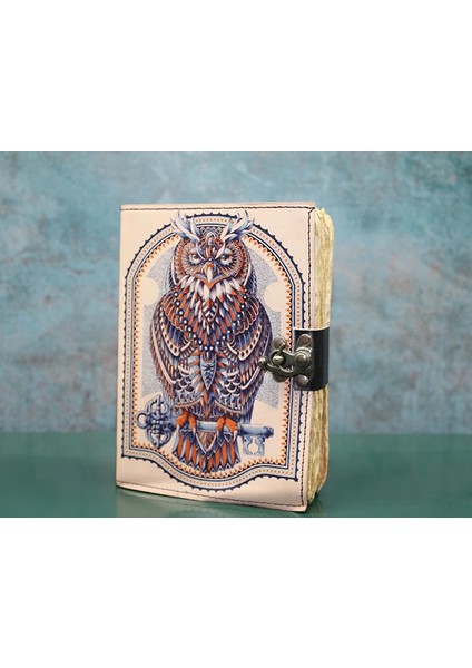 Baykuşlu Deri Defter KSK3131