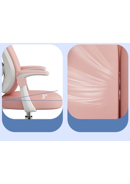 Puffy Çocuk Çalışma Sandalyesi Pembe