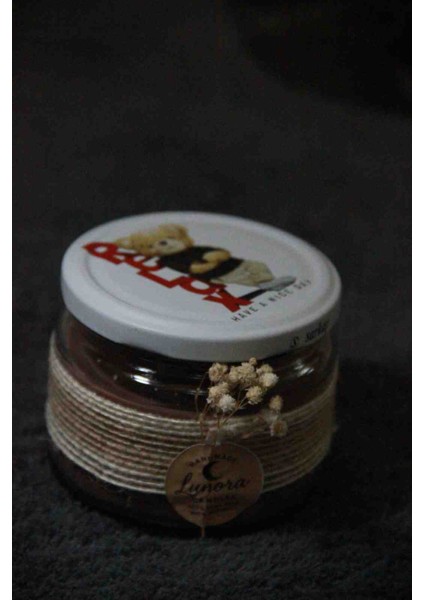 Kavanoz Mum-Kahve KOKULU-%100 Soya Wax-Vegan-Handmade-El Emeği-Ev Dekor