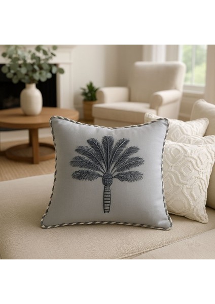 Özel Tasarım 2 Adet 3D Nakışlı Dekoratif Kırlent Kılıfı fiyatları