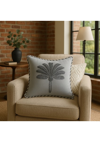 Özel Tasarım 2 Adet 3D Nakışlı Dekoratif Kırlent Kılıfı modelleri