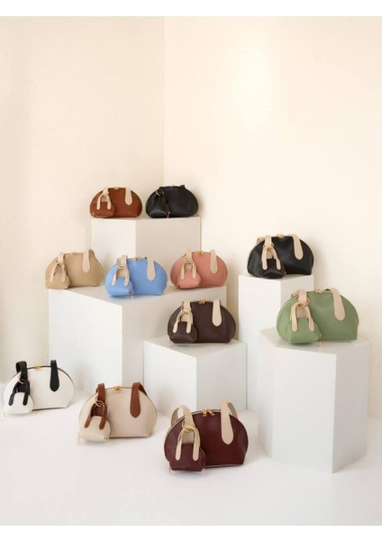 Mini Çanta Charm Detaylı Uzun Saplı Kadın El ve Kol Çantası indirimleri