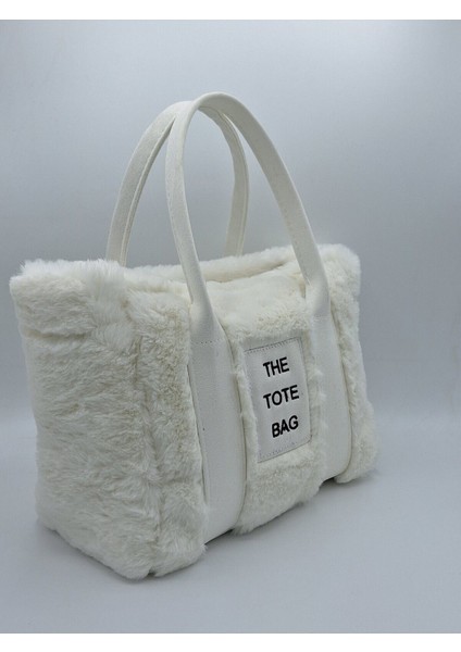 The Tote Bag Peluş Uzun Nubuk Kolon Askılı Kadın El ve Omuz Çantası