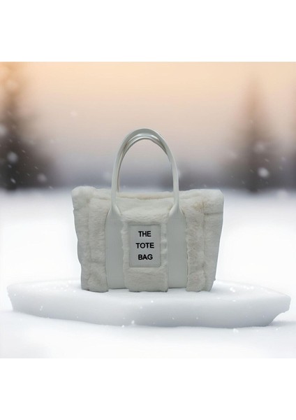 The Tote Bag Peluş Uzun Nubuk Kolon Askılı Kadın El ve Omuz Çantası modelleri