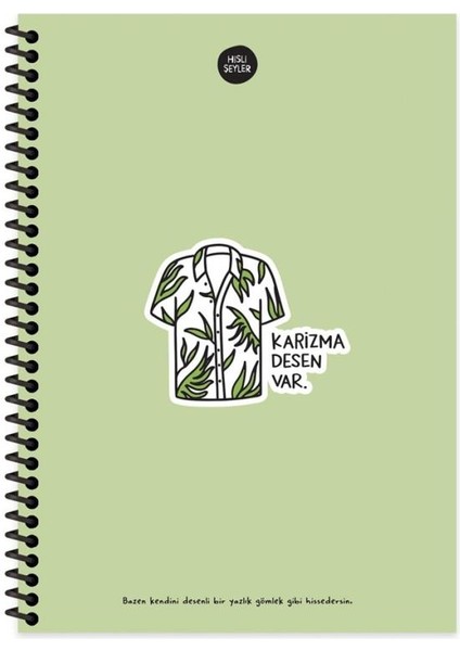Keskin Color Hisli Şeyler 17X24 100 Yp Çizgili Spiralli Sert Kapak Karizma