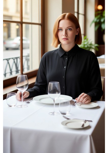 Kadın Bürümcük Dokulu Esnek Örme Gömlek Fonksiyonel Dayanıklı Kaliteli Konforlu Estetik Şık fiyatları