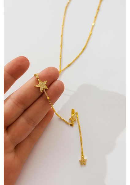 Yıldız Detaylı Y Kolye modelleri