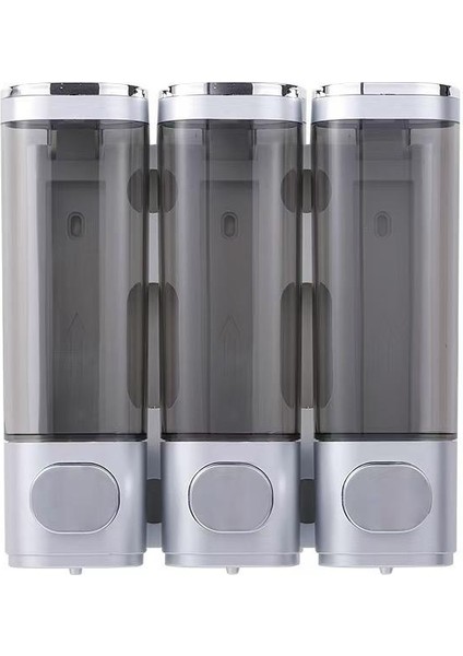 Duvara Monte 3 Bölmeli Sıvı Sabun ve Şampuan Dispanseri – Sızdırmaz, Şık ve Pratik Kullanım