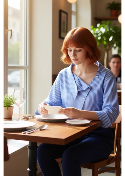 Kadın Çizgili Gömlek Fonksiyonel Dayanıklı Kaliteli Konforlu Estetik Premium Modern Günlük modelleri