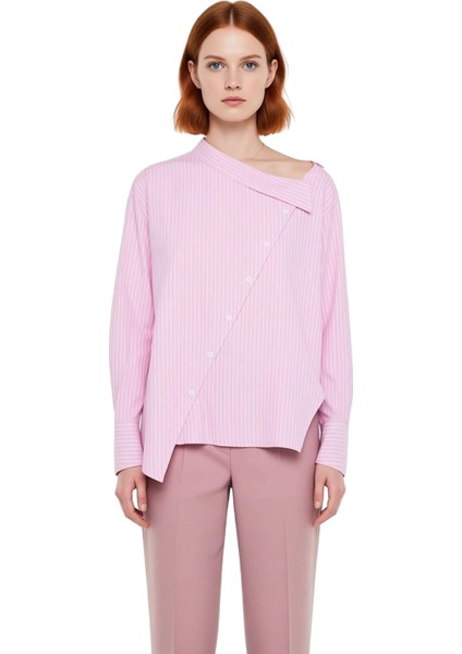 Kadın Çizgili Dokuma Gömlek Fonksiyonel Dayanıklı Kaliteli Konforlu Estetik Premium Modern fırsatları