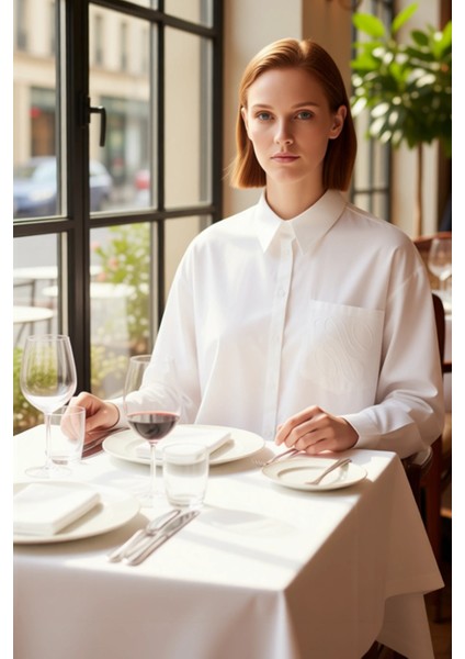 Kadın Dokulu Nakış Detaylı Uzun Kollu Regular Fit Gömlek Modern ve Konforlu Tasarım Günlük fiyatları