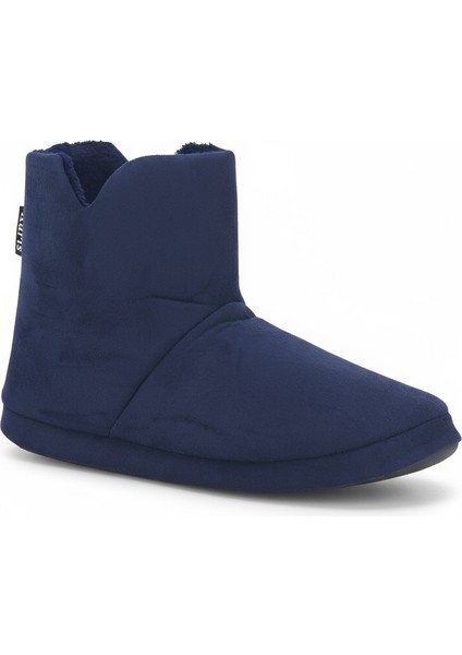 AUR312 Düz Renk Içi Peluşlu Erkek Panduf Ev Botu Ev Ayakkabısı modelleri