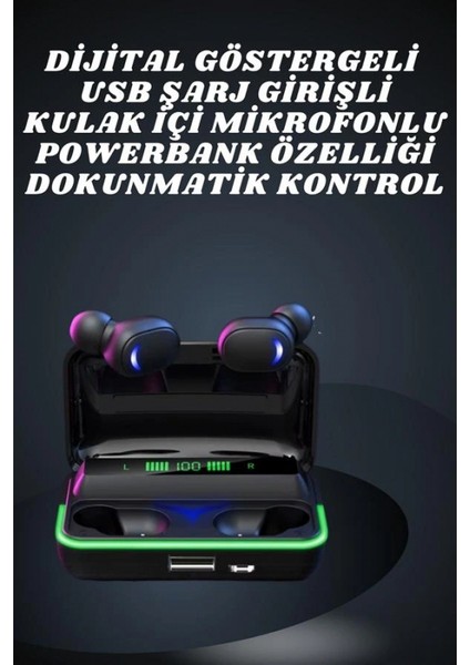 Ikili Bluetooth Kulaklık Dijital Göstergeli Uzun Pil Ömrü Yüksek Ses Kaliteli modelleri