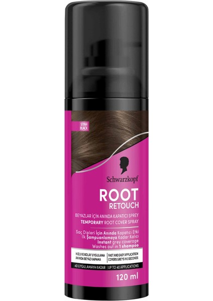 Root Retoucher Saç Boyası Siyah 120 ml