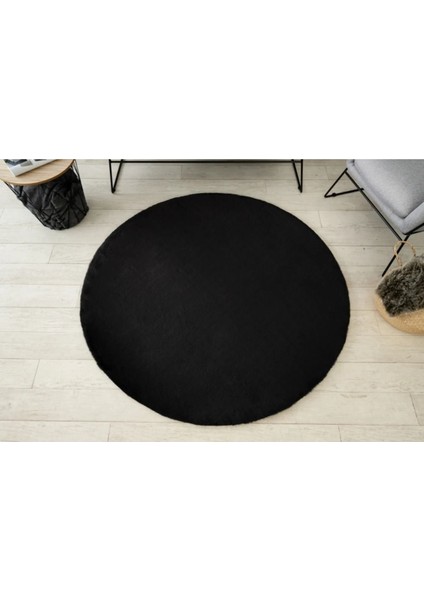 Siyah Cloudy Yuvarlak Post Peluş Halı Kaymaz Taban Yumuşacık Yolluk Modern Halı fiyatları