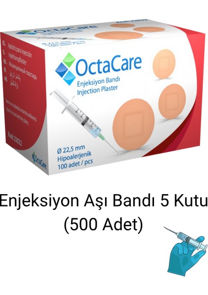 Enjeksiyon Aşı Bandı 5 Kutu (500 Adet)