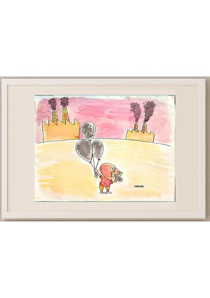 Raimundo Waldez Duarte 43x30cm Orijinal Karikatür Tablo fırsatları