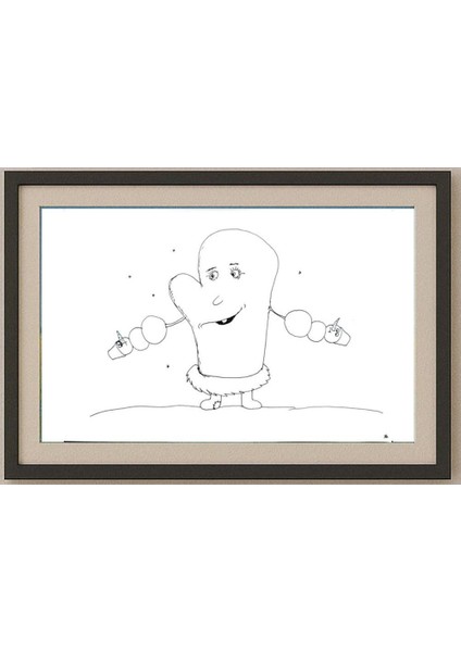 Anna Kyrinnaya 29X21CM Orijinal Karikatür Tablo