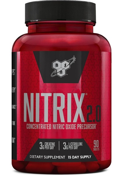 Nıtrıx 2.0 Creatine Citrulline Resveratrol Muscle Recovery 90 Tablet