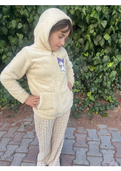 Kız Çocuk Peluş Mont