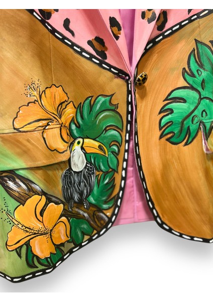 Tasarım Blazer Ceket Leopar fiyatları