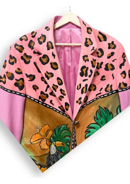 Tasarım Blazer Ceket Leopar indirimleri