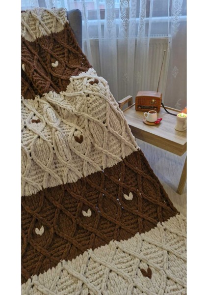 Puffy Tek Kişilik Kalpli Battaniye 140 x 200 cm